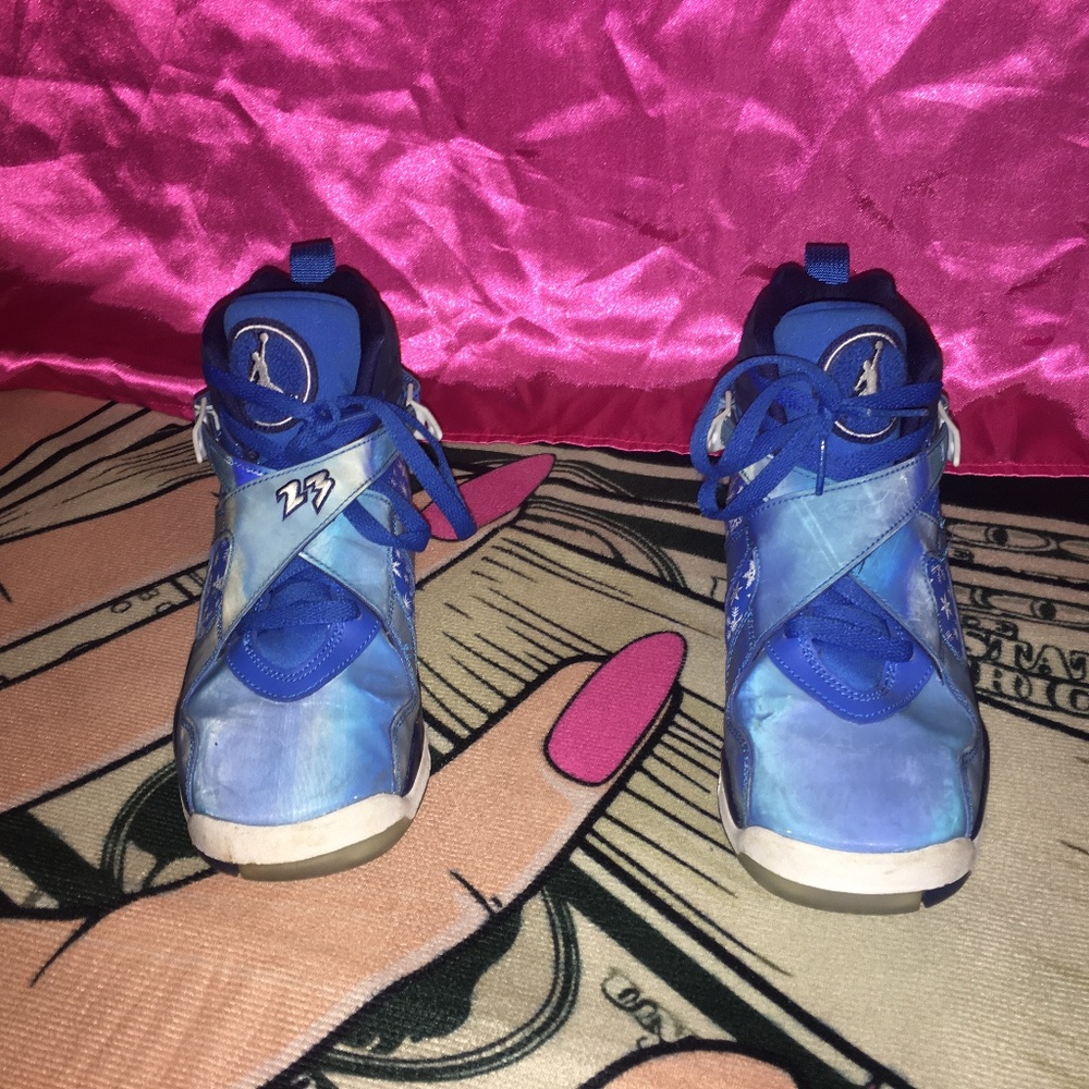7Y Air Jordan 8 Retro Snow Blizzard Great Condition